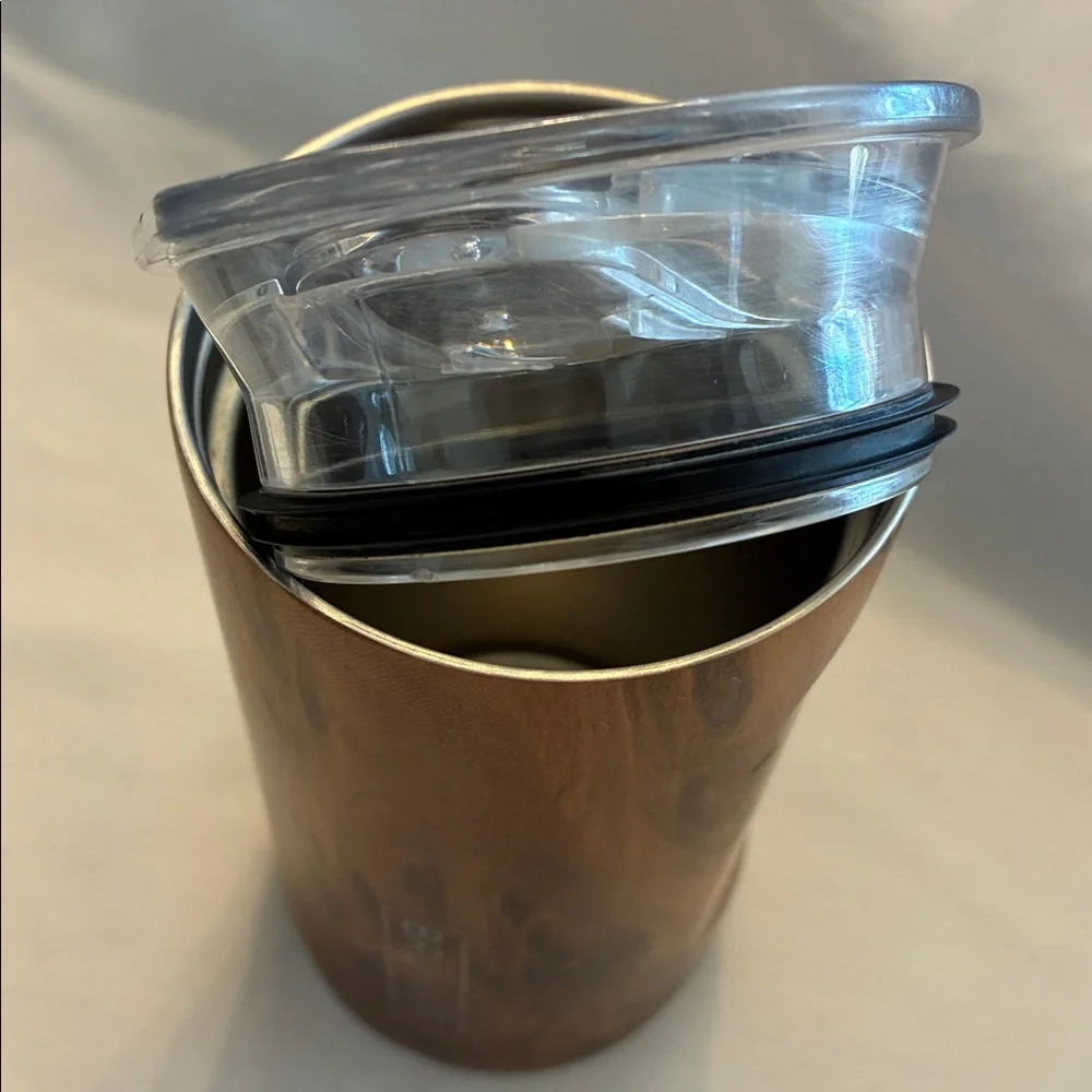BrüMate Wood Grain Tumbler Insulated Walnut Bottle Cooler in Stylish Wood Grain